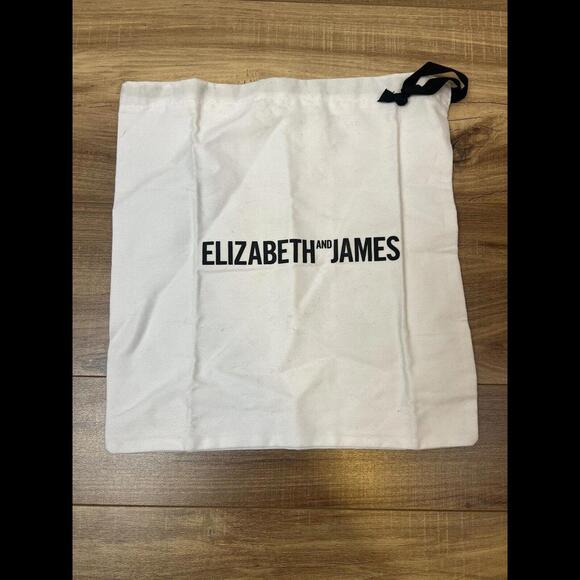 Elizabeth And James White Cotton Drawstring Dust Cover Storage Bag 12" x 12" - Picture 1 of 4